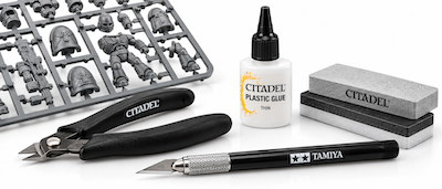 Modelling tools and materials for building miniatures